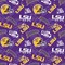 Licensed NCAA Louisiana State Tone on Tone LSU-1178 Cotton Fabric by the Yard